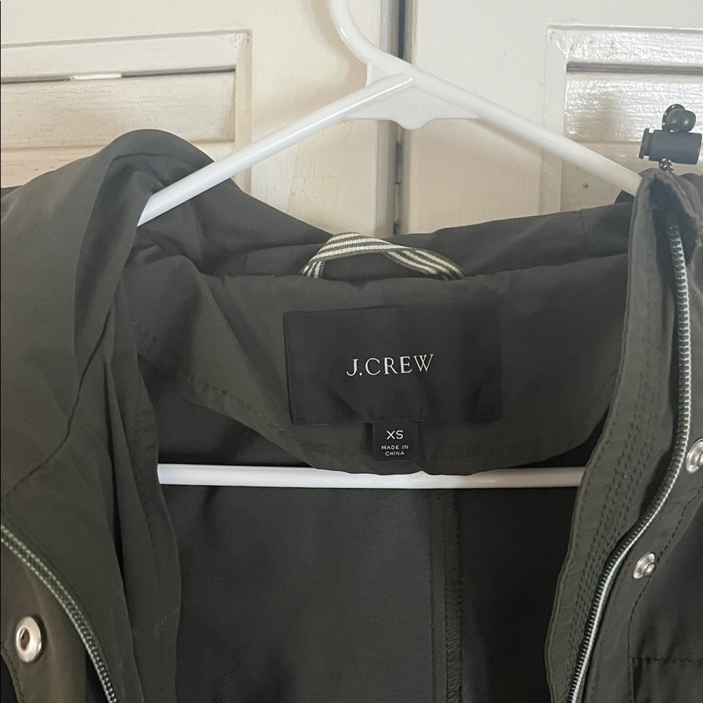 J. Crew Olive Lightweight Rain Jacket - image 2